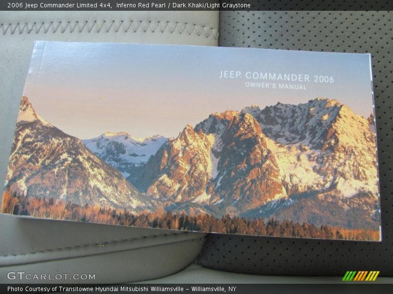 Inferno Red Pearl / Dark Khaki/Light Graystone 2006 Jeep Commander Limited 4x4