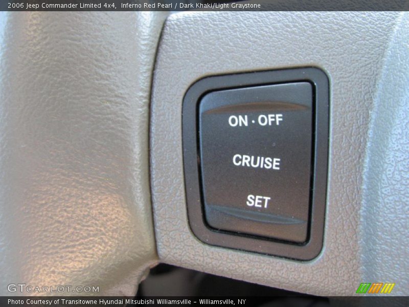 Inferno Red Pearl / Dark Khaki/Light Graystone 2006 Jeep Commander Limited 4x4