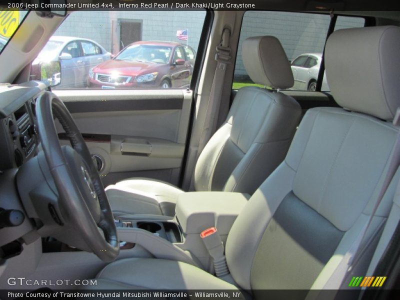 Inferno Red Pearl / Dark Khaki/Light Graystone 2006 Jeep Commander Limited 4x4