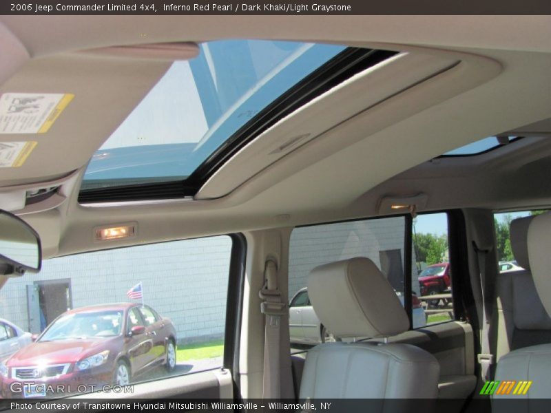 Inferno Red Pearl / Dark Khaki/Light Graystone 2006 Jeep Commander Limited 4x4