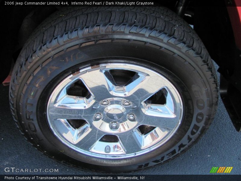 Inferno Red Pearl / Dark Khaki/Light Graystone 2006 Jeep Commander Limited 4x4