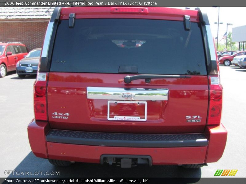 Inferno Red Pearl / Dark Khaki/Light Graystone 2006 Jeep Commander Limited 4x4