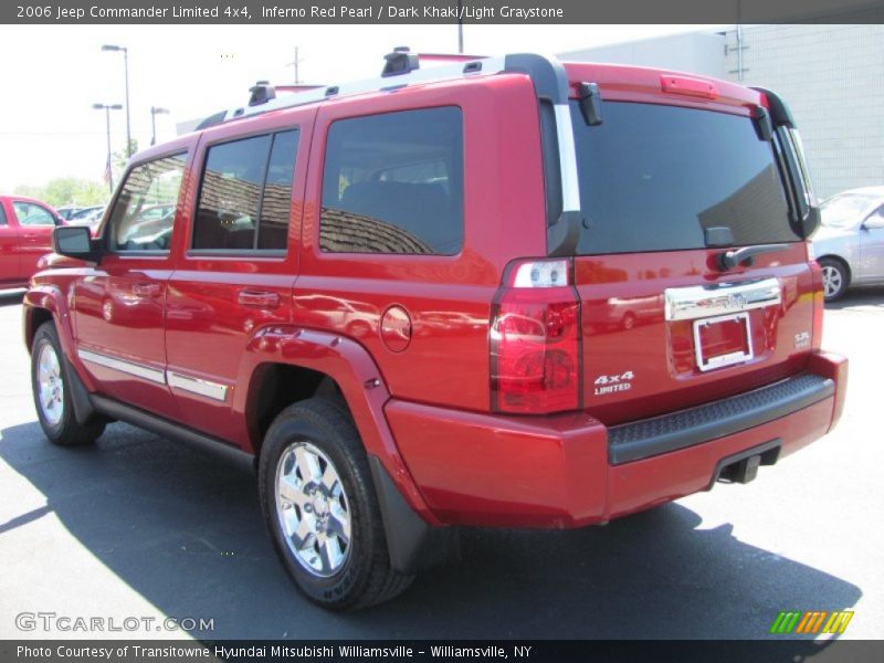 Inferno Red Pearl / Dark Khaki/Light Graystone 2006 Jeep Commander Limited 4x4