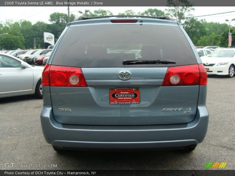Blue Mirage Metallic / Stone 2008 Toyota Sienna LE AWD