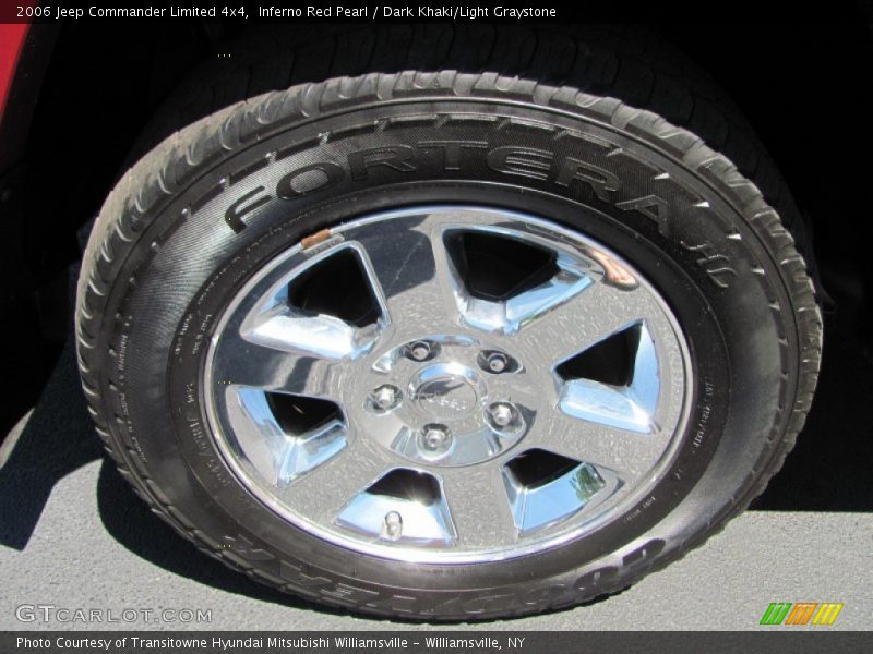 Inferno Red Pearl / Dark Khaki/Light Graystone 2006 Jeep Commander Limited 4x4