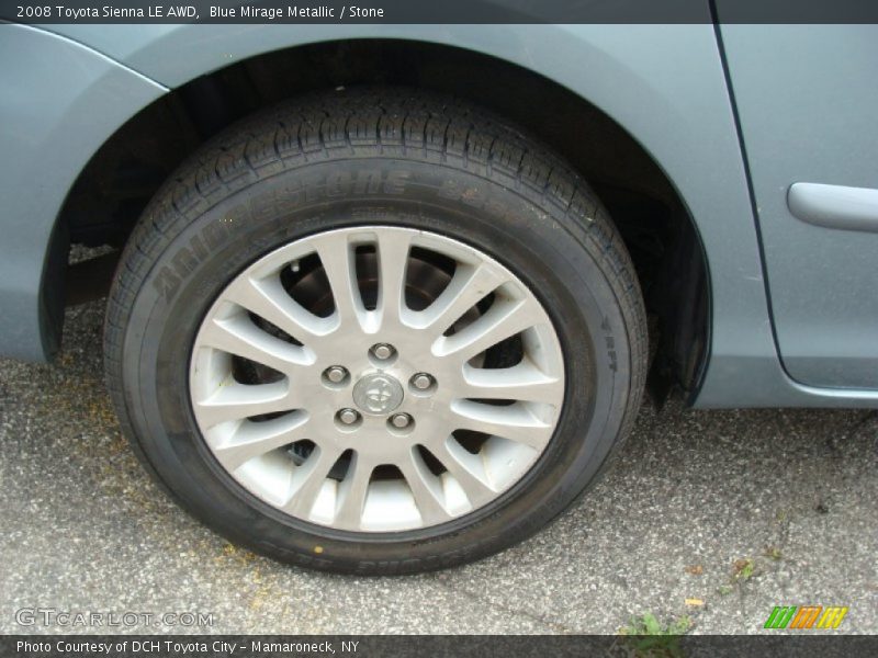 Blue Mirage Metallic / Stone 2008 Toyota Sienna LE AWD