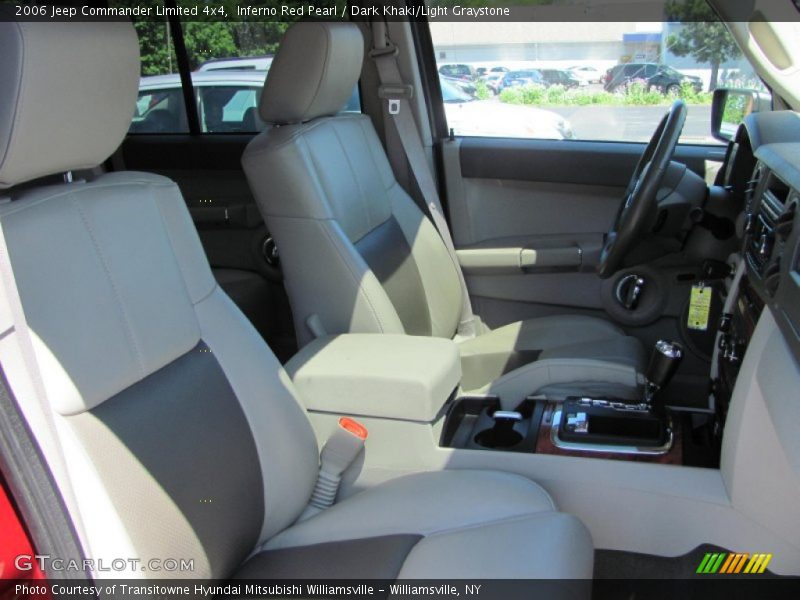 Inferno Red Pearl / Dark Khaki/Light Graystone 2006 Jeep Commander Limited 4x4