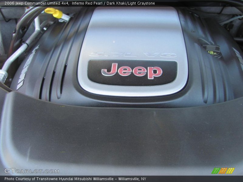 Inferno Red Pearl / Dark Khaki/Light Graystone 2006 Jeep Commander Limited 4x4