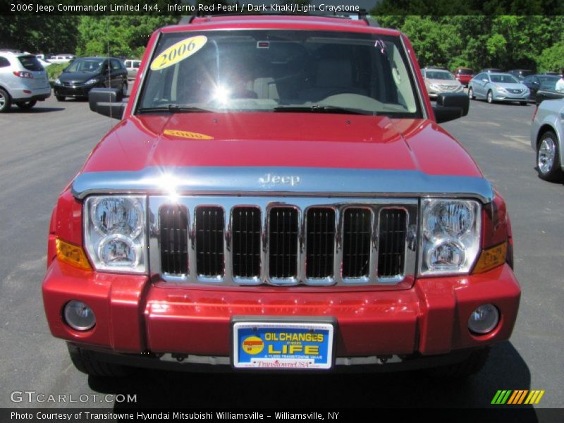 Inferno Red Pearl / Dark Khaki/Light Graystone 2006 Jeep Commander Limited 4x4