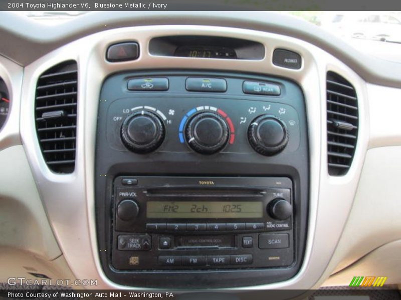 Bluestone Metallic / Ivory 2004 Toyota Highlander V6