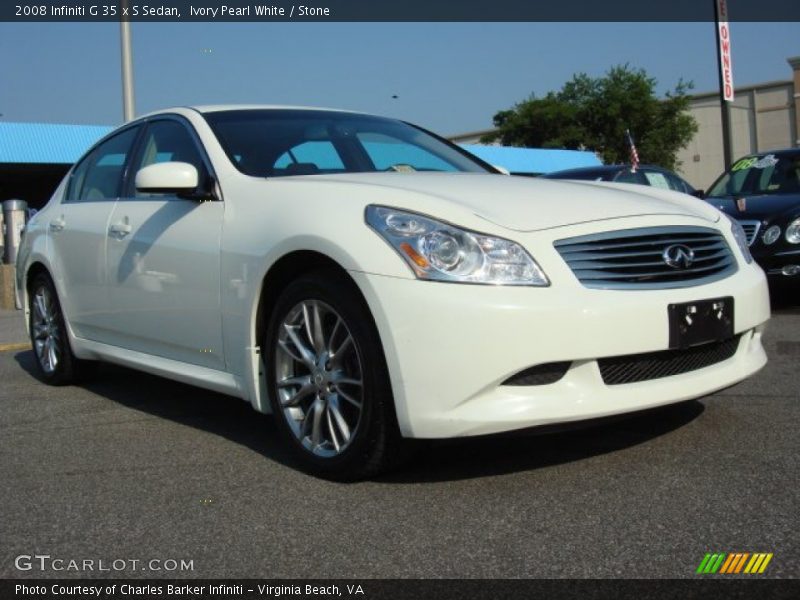 Front 3/4 View of 2008 G 35 x S Sedan