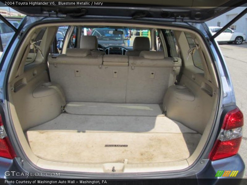 Bluestone Metallic / Ivory 2004 Toyota Highlander V6