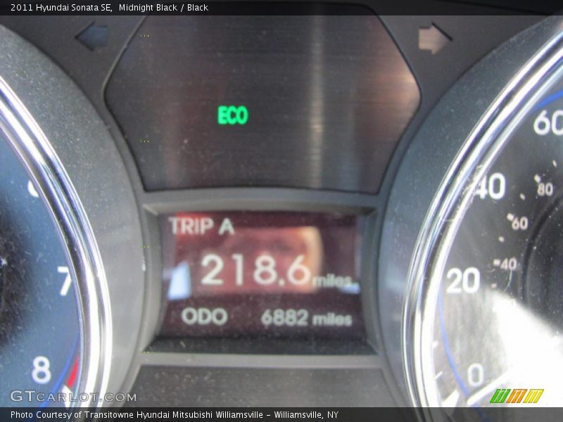 Midnight Black / Black 2011 Hyundai Sonata SE
