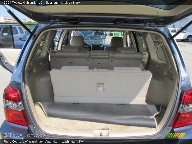 Bluestone Metallic / Ivory 2004 Toyota Highlander V6