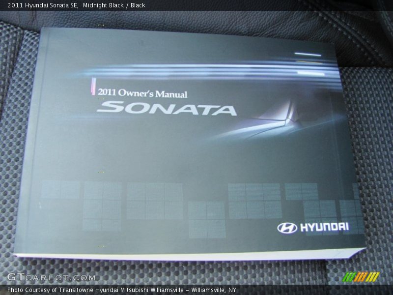 Midnight Black / Black 2011 Hyundai Sonata SE
