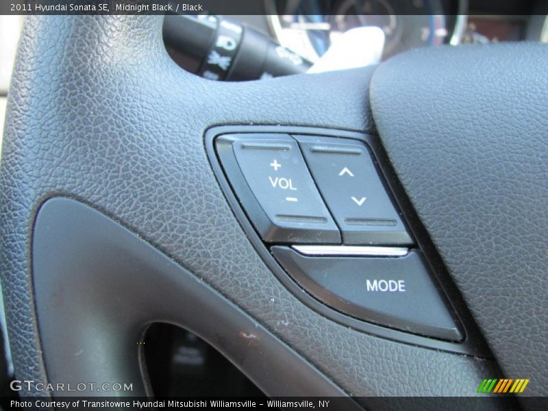 Midnight Black / Black 2011 Hyundai Sonata SE