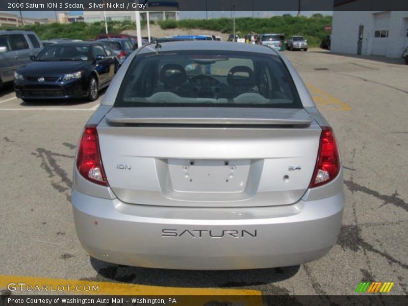 Silver Nickel / Gray 2006 Saturn ION 3 Sedan