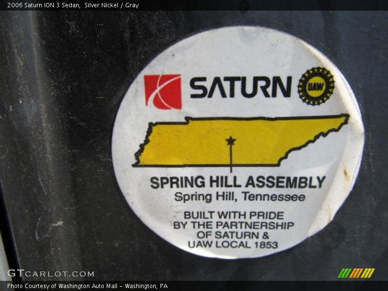 Silver Nickel / Gray 2006 Saturn ION 3 Sedan