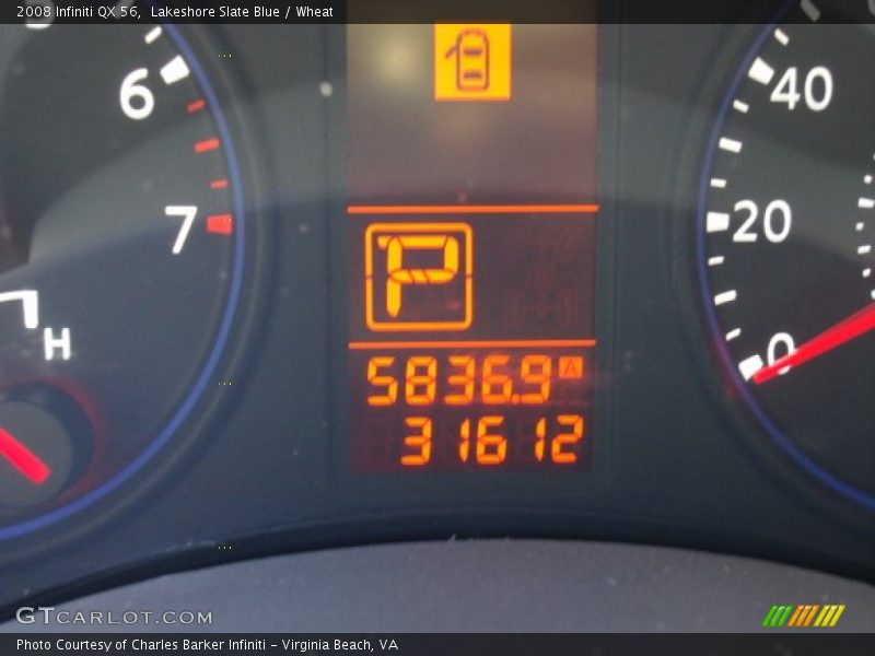 Lakeshore Slate Blue / Wheat 2008 Infiniti QX 56