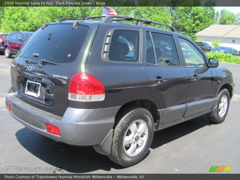 Dark Emerald Green / Beige 2006 Hyundai Santa Fe GLS
