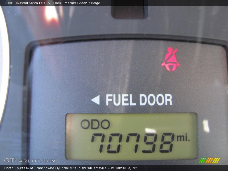 Dark Emerald Green / Beige 2006 Hyundai Santa Fe GLS