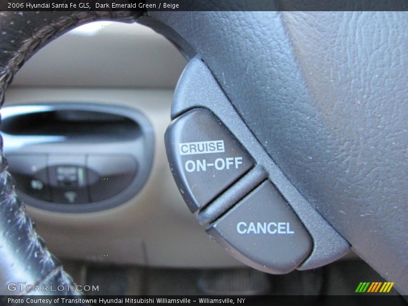 Dark Emerald Green / Beige 2006 Hyundai Santa Fe GLS