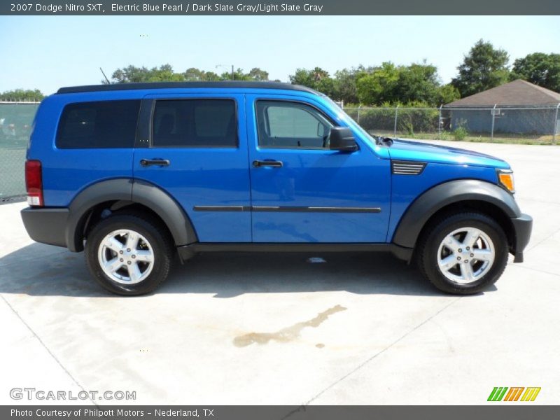 Electric Blue Pearl / Dark Slate Gray/Light Slate Gray 2007 Dodge Nitro SXT