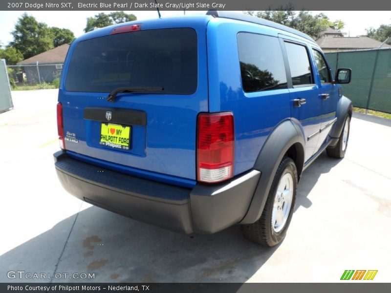 Electric Blue Pearl / Dark Slate Gray/Light Slate Gray 2007 Dodge Nitro SXT