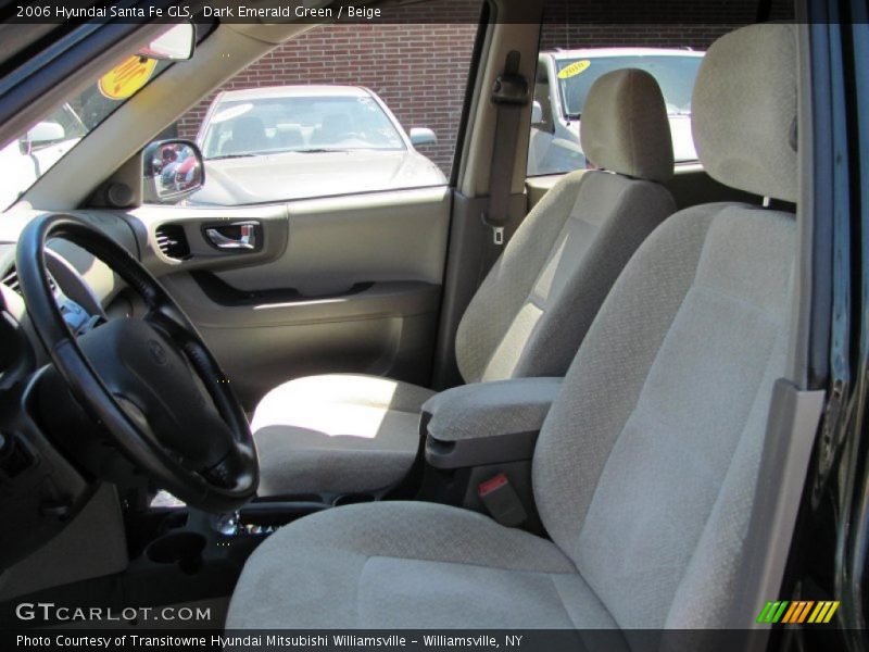 Dark Emerald Green / Beige 2006 Hyundai Santa Fe GLS