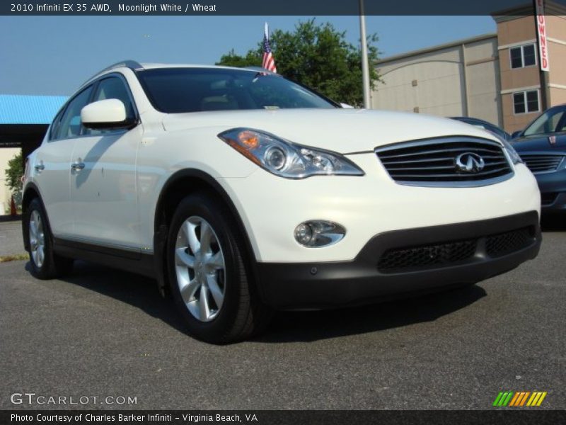 Moonlight White / Wheat 2010 Infiniti EX 35 AWD