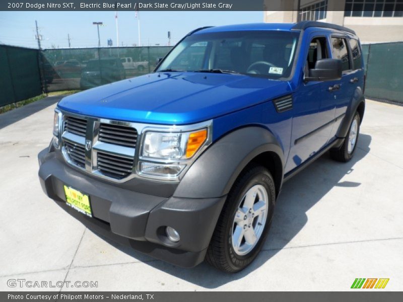 Electric Blue Pearl / Dark Slate Gray/Light Slate Gray 2007 Dodge Nitro SXT