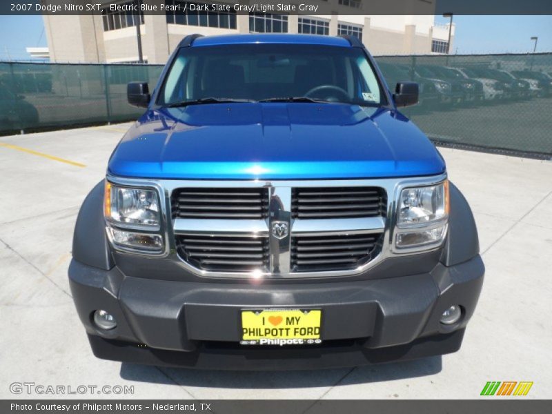 Electric Blue Pearl / Dark Slate Gray/Light Slate Gray 2007 Dodge Nitro SXT