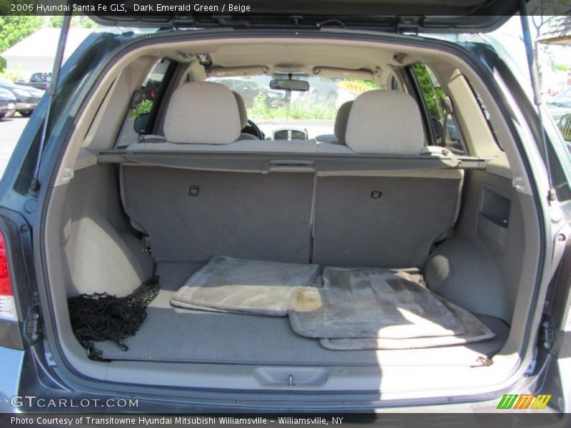 Dark Emerald Green / Beige 2006 Hyundai Santa Fe GLS