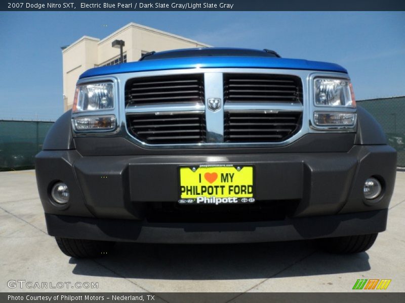 Electric Blue Pearl / Dark Slate Gray/Light Slate Gray 2007 Dodge Nitro SXT