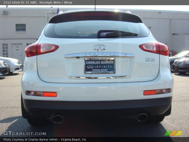 Moonlight White / Wheat 2010 Infiniti EX 35 AWD