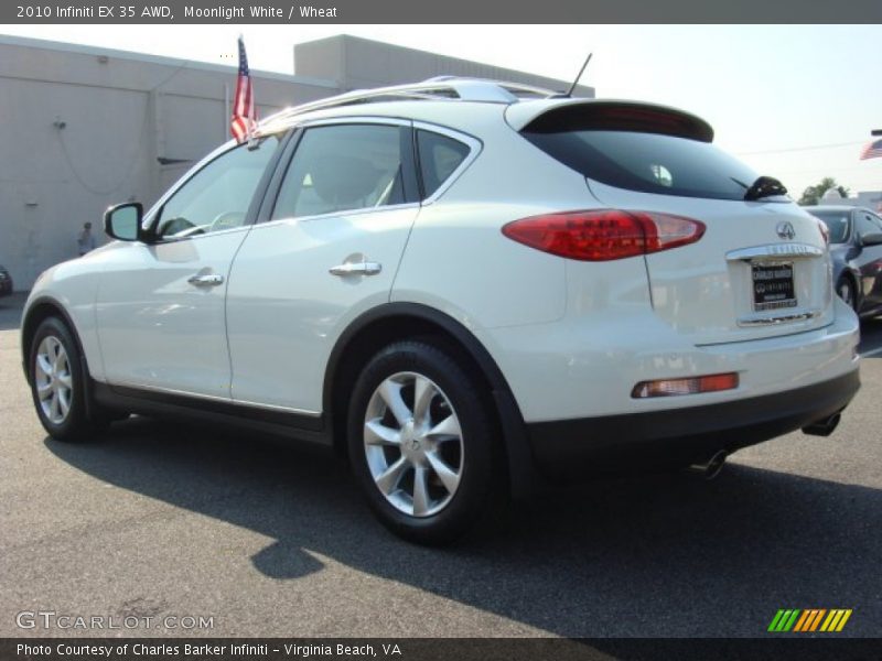 Moonlight White / Wheat 2010 Infiniti EX 35 AWD