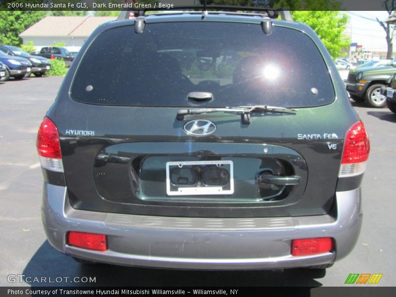 Dark Emerald Green / Beige 2006 Hyundai Santa Fe GLS