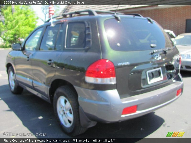 Dark Emerald Green / Beige 2006 Hyundai Santa Fe GLS