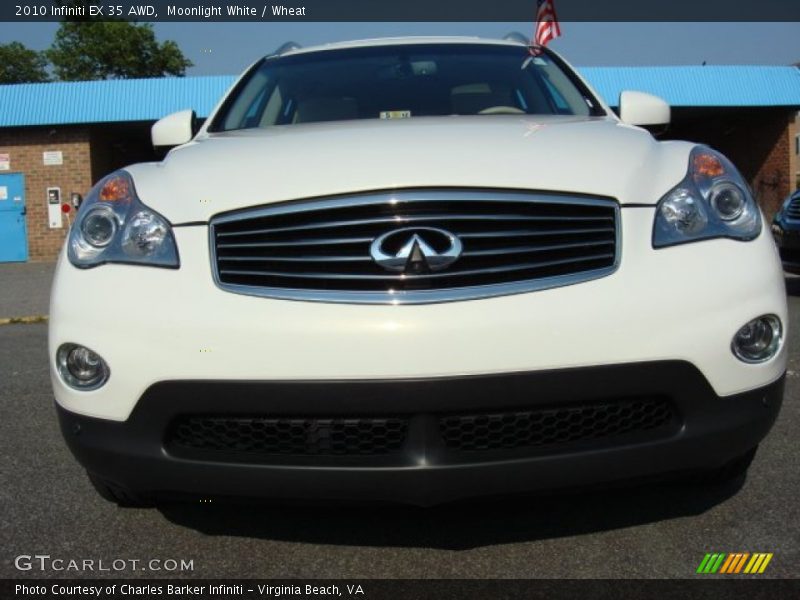 Moonlight White / Wheat 2010 Infiniti EX 35 AWD