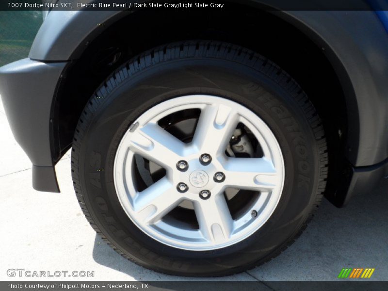 Electric Blue Pearl / Dark Slate Gray/Light Slate Gray 2007 Dodge Nitro SXT