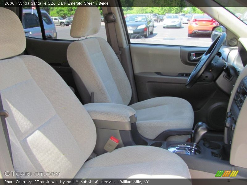 Dark Emerald Green / Beige 2006 Hyundai Santa Fe GLS