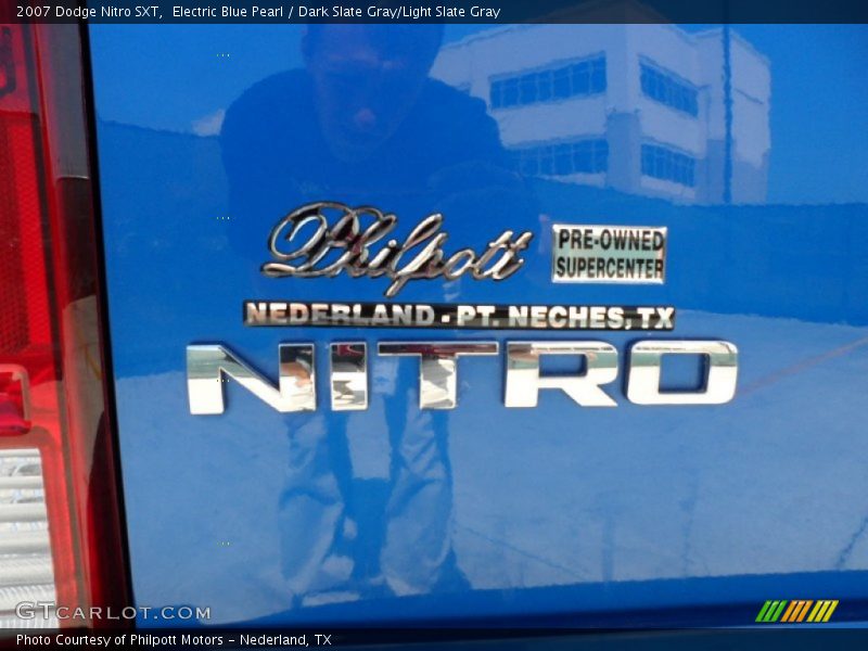 Electric Blue Pearl / Dark Slate Gray/Light Slate Gray 2007 Dodge Nitro SXT