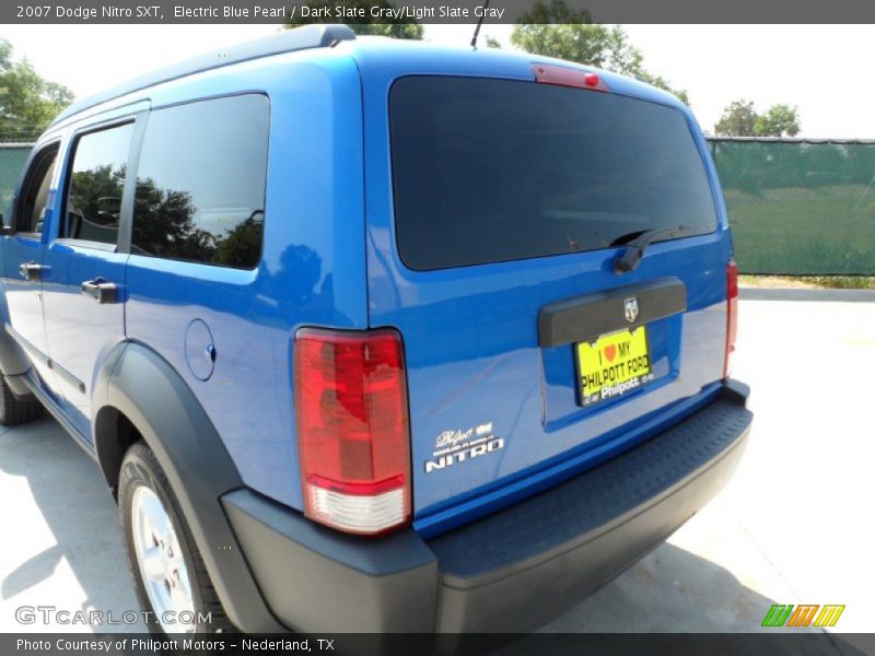 Electric Blue Pearl / Dark Slate Gray/Light Slate Gray 2007 Dodge Nitro SXT