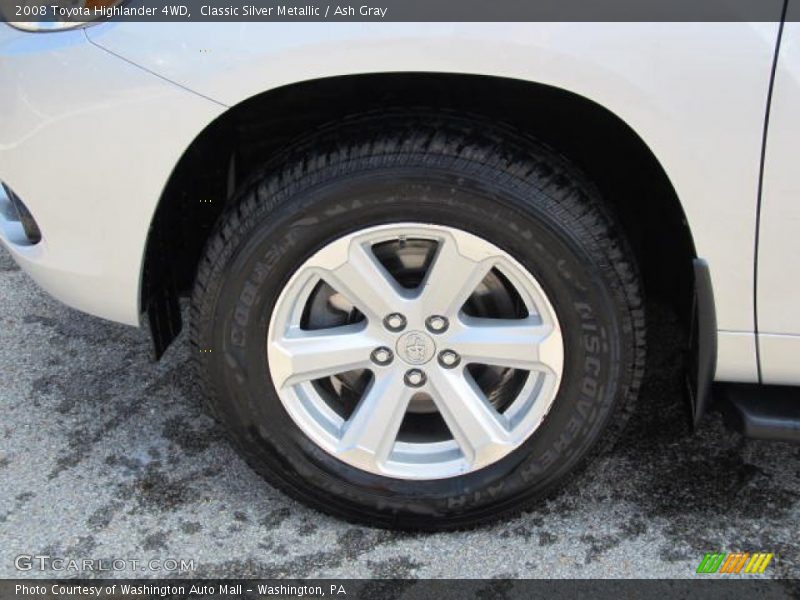 Classic Silver Metallic / Ash Gray 2008 Toyota Highlander 4WD