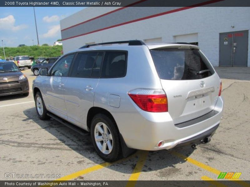 Classic Silver Metallic / Ash Gray 2008 Toyota Highlander 4WD