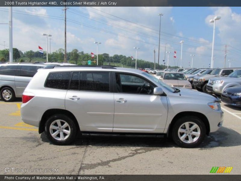 Classic Silver Metallic / Ash Gray 2008 Toyota Highlander 4WD