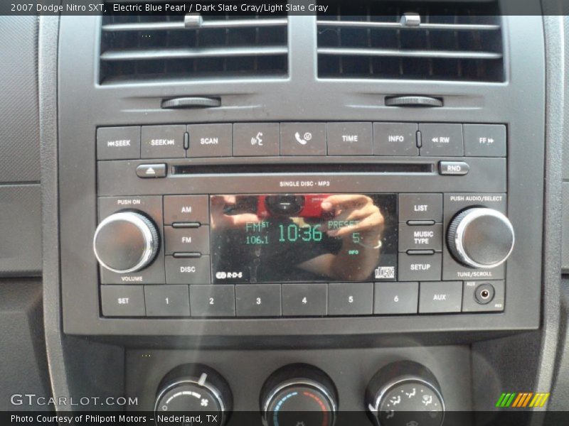 Electric Blue Pearl / Dark Slate Gray/Light Slate Gray 2007 Dodge Nitro SXT