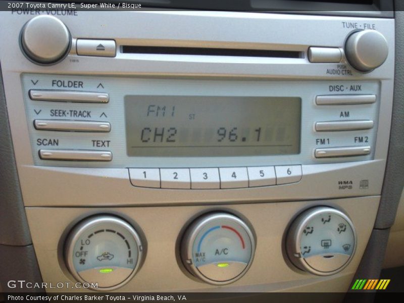 Super White / Bisque 2007 Toyota Camry LE