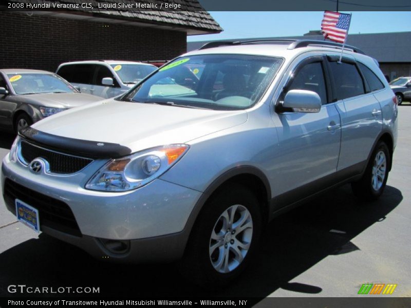 Liquid Silver Metallic / Beige 2008 Hyundai Veracruz GLS