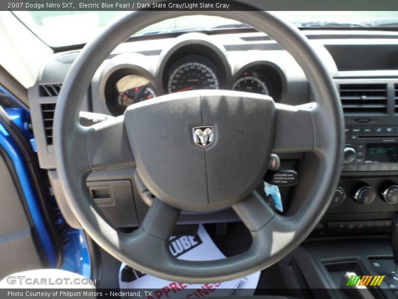 Electric Blue Pearl / Dark Slate Gray/Light Slate Gray 2007 Dodge Nitro SXT